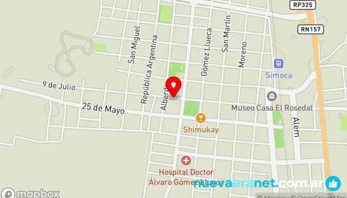 mapa de Hostal El Portal Hotel en Simoca