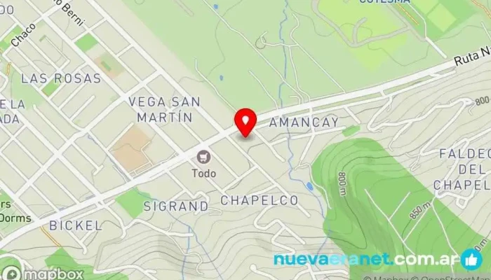 mapa de Hostería y Cabañas Posada Quinén Posada, Casa rural, Albergue, Alojamiento, Alojamiento con servicio en San Martín de los Andes