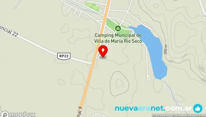mapa de Hotel casa  en Villa María