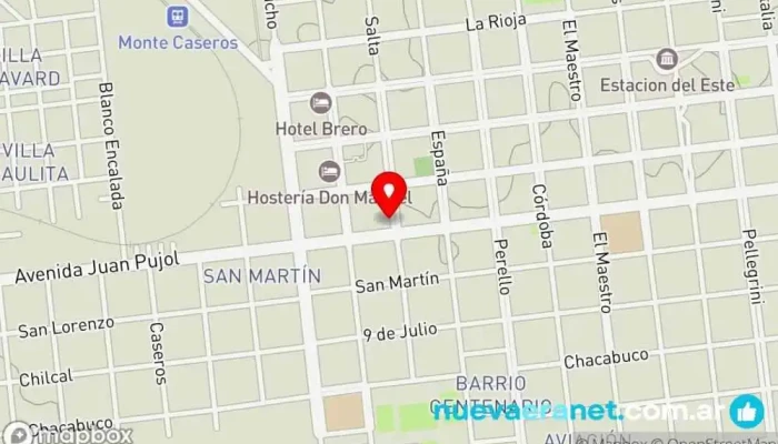 mapa de Hotel Conte Hotel en Monte Caseros