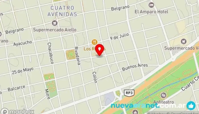 mapa de Hotel Maria Eugenia Hotel, Alojamiento en San Luis