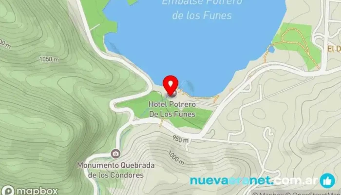 mapa de Hotel Potrero De Los Funes Hotel en Potrero de los Funes
