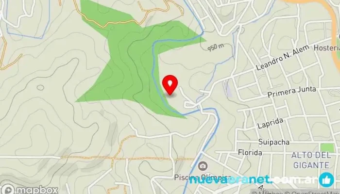 mapa de Hotel Presidente Perón - AEFIP Hotel, Tienda de artículos de hostelería en Huerta Grande
