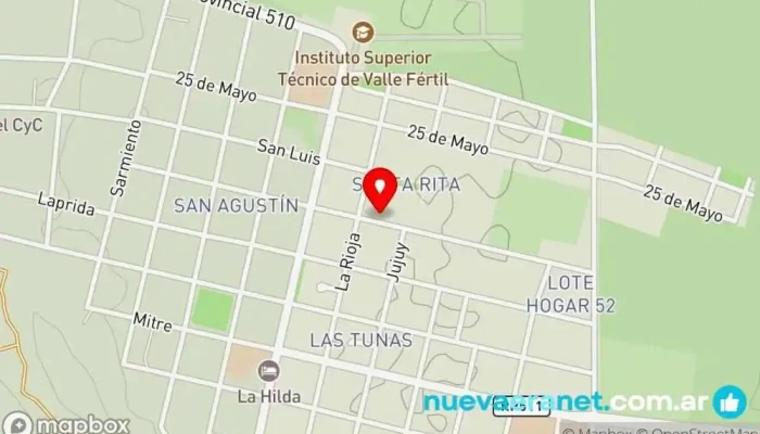 mapa de Hotel Rincón Serrano Hotel en Villa San Agustín
