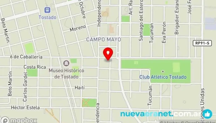 mapa de Hotel Rossa Hotel en Tostado
