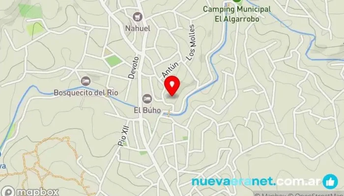 mapa de Hotel San Leonardo Hotel en Agua de Oro