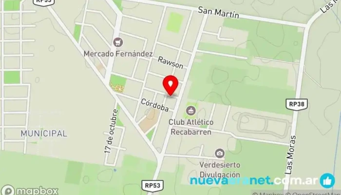 mapa de Iglesia Casa del Padre Iglesia en Villa Basilio Nievas