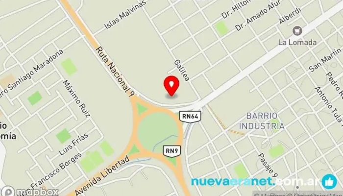 mapa de Industrias Primonti SRL Constructor, Empresa constructora en Santiago del Estero