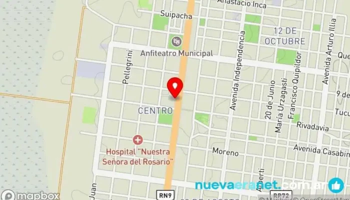 mapa de INTA Instituto de investigación en Abra Pampa