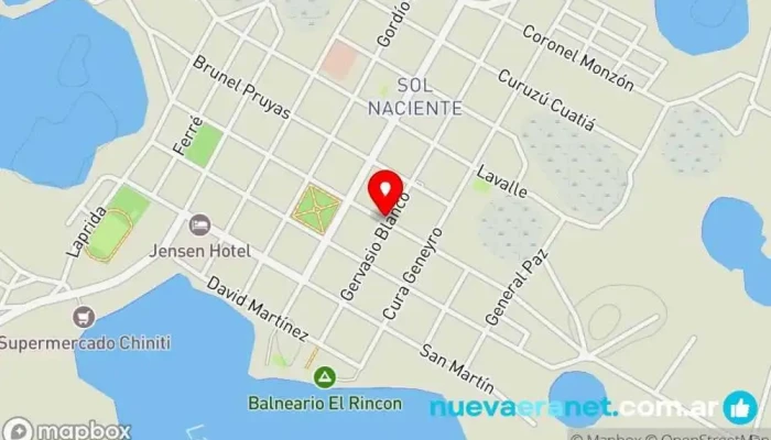 mapa de INTA Instituto de investigación en Caá Catí