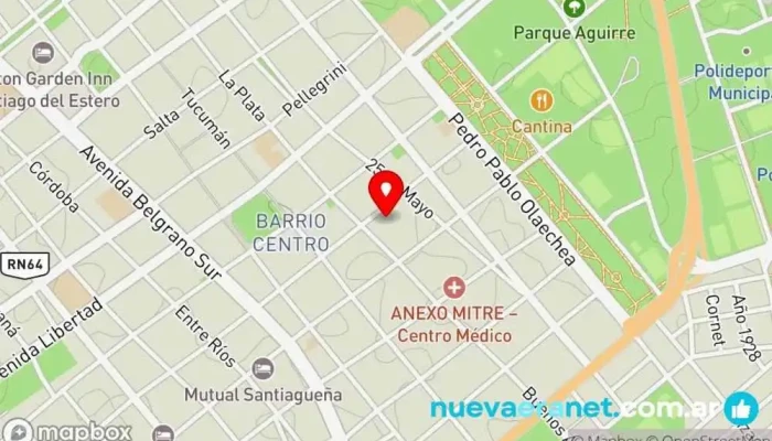 mapa de Integral Mobility Tienda de sillas de ruedas en Santiago del Estero