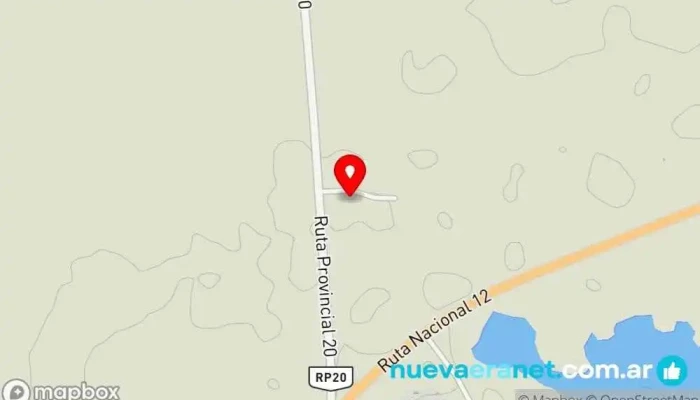 mapa de Itatí  en Corrientes