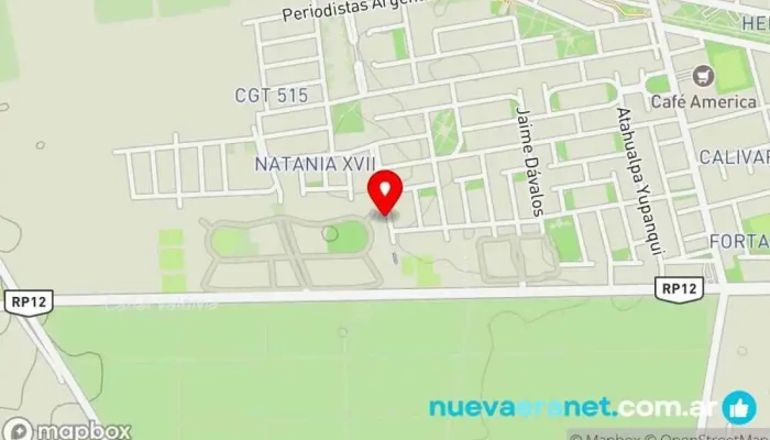 mapa de Jardines de Ensueño Tienda de plantas de seda en Rivadavia