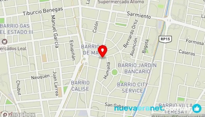 mapa de JEBBS Panadería en Mendoza