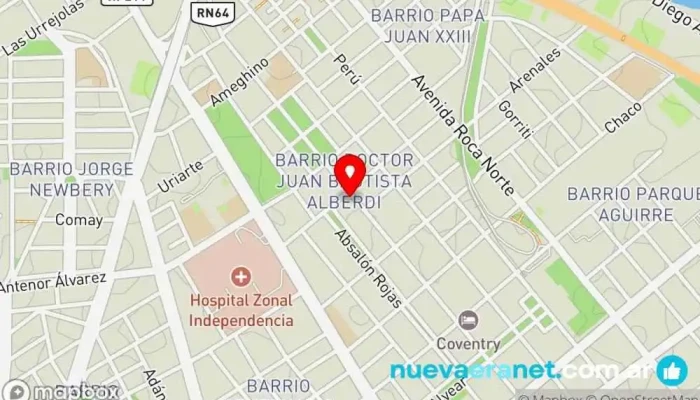 mapa de JKR S.R.L. Tienda de repuestos para automóviles en Santiago del Estero
