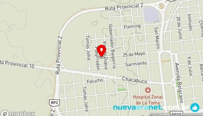 mapa de JL Servicios y Gestiones Agencia de subastas inmobiliarias en La Toma