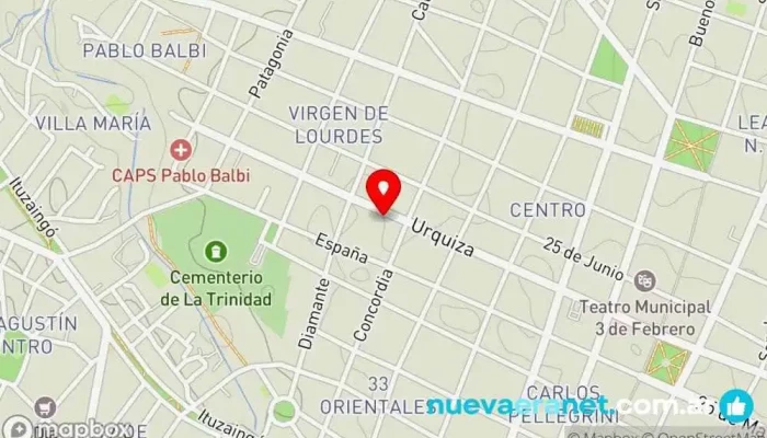 mapa de Julianapasteleriaartesanal Pastelería en Paraná