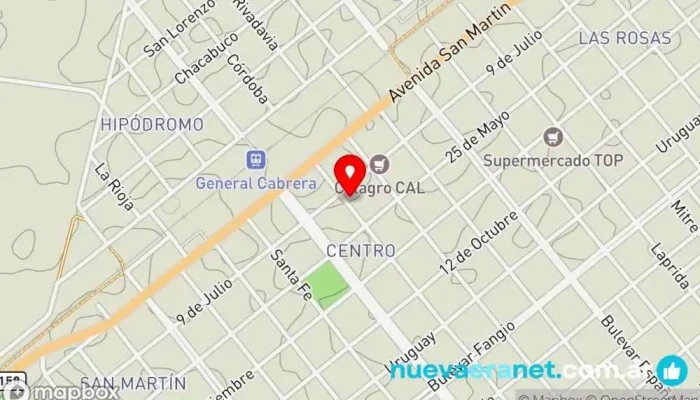 mapa de Kamea de Claudia Scarpinello - Colchonería - Blanquería Colchonería, Tienda de regalos en Gral. Cabrera