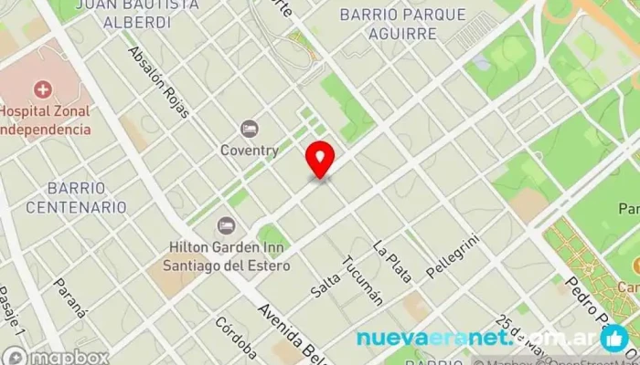 mapa de KFD Repuestos Tienda de repuestos para automóviles en Santiago del Estero