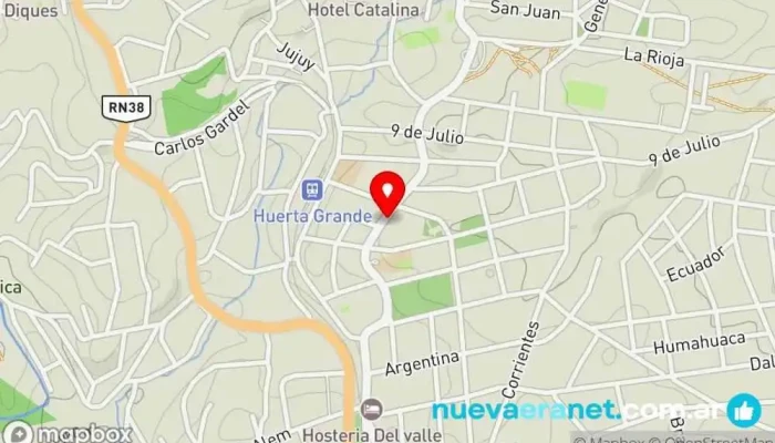 mapa de Kiosco El Sapo Tienda de alimentación en Huerta Grande