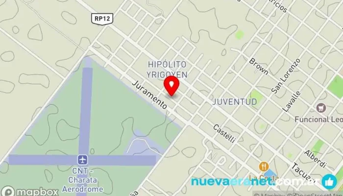 mapa de Kiosco la doña Panadería en Charata