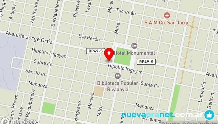 mapa de La Anónima. Supermercado en San Jorge