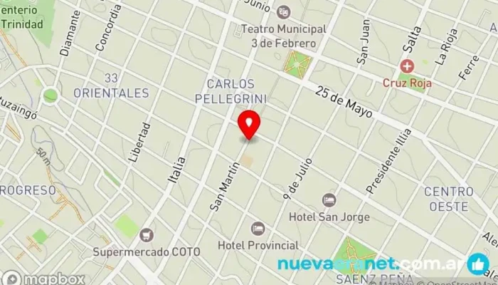mapa de La Artesanal Panadería en Paraná