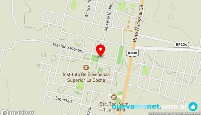 mapa de La bianca heladeria y panaderia Heladería en La Cocha