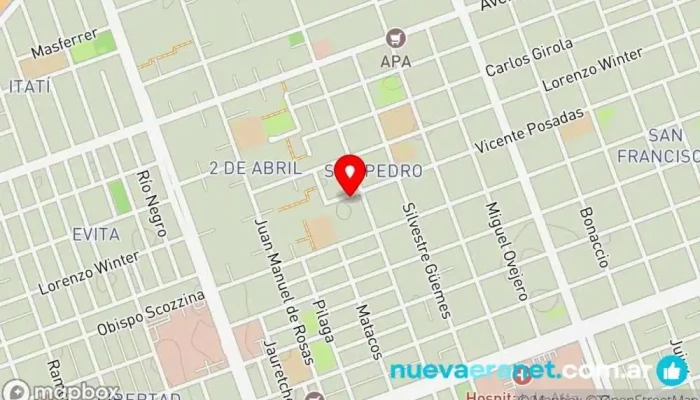 mapa de La Blanca Panaderia Panadería en Formosa
