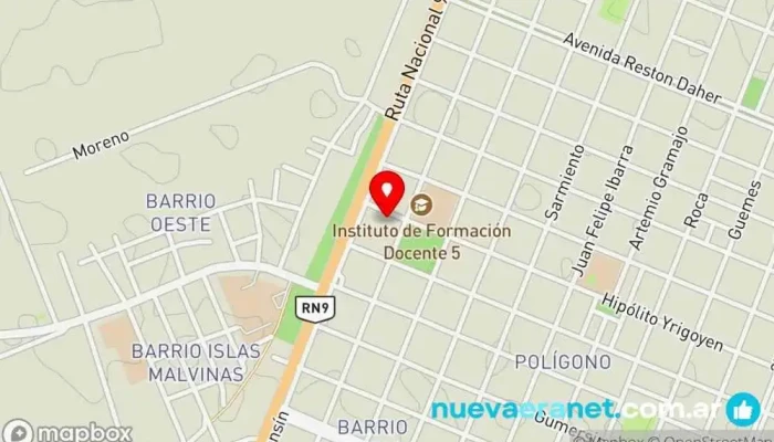 mapa de La Boutique del Pan Panadería en Villa San Martin