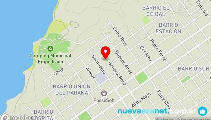 mapa de La Canchita de Chingolo Cancha de fútbol sala en Empedrado