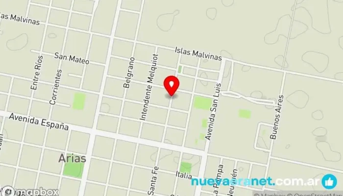 mapa de LA CASA DE ANITA. ROPA BLANCA Tienda de artículos para el hogar en Arias