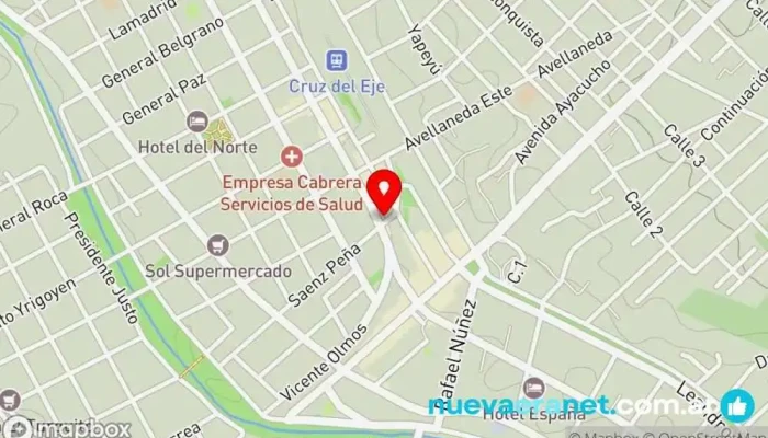 mapa de La Casa De La Aceituna Tienda de alimentos naturales en Cruz del Eje
