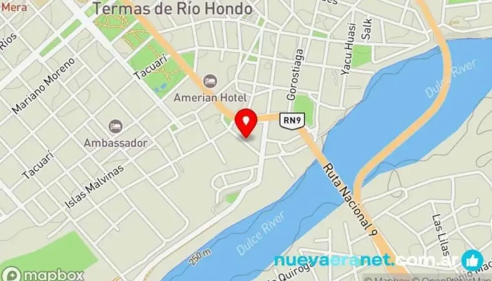 mapa de La Casa De La Empanada (Chito) Restaurante en Termas de Río Hondo