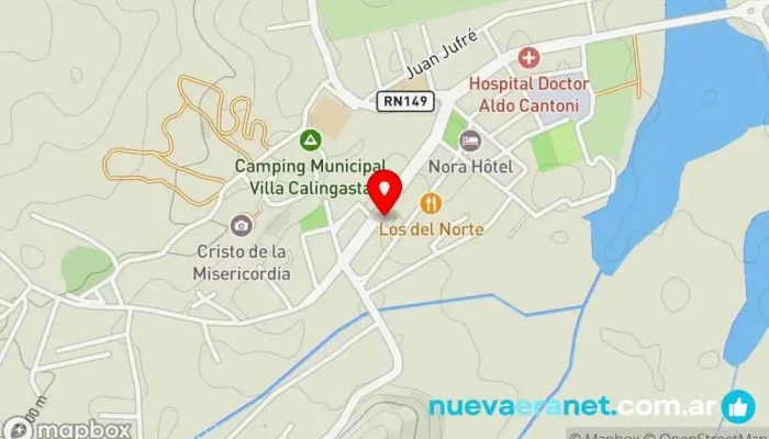 mapa de LA CASA DE LA HAMBURGUESA Hamburguesería en Calingasta