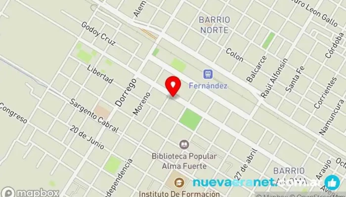 mapa de La Casa De La Limpieza Tienda de artículos para el hogar en Fernández