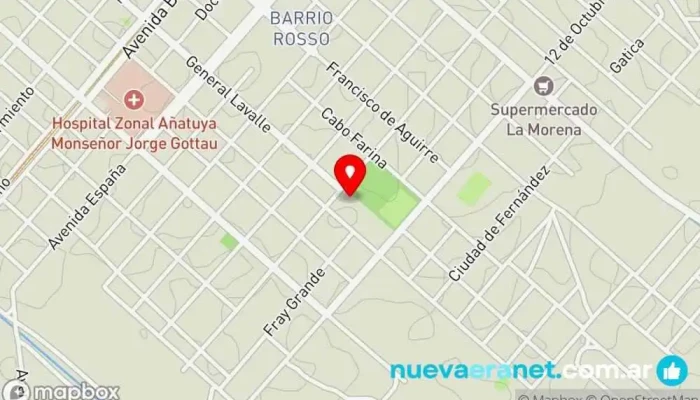 mapa de La Casa de la Oración Institución religiosa en Añatuya