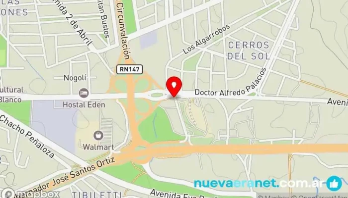 mapa de La casa de la piscina Tienda de artículos para piscinas en San Luis