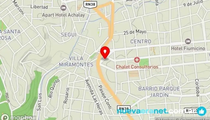 mapa de LA CASA DE LAS CHINELAS Zapatería en La Falda