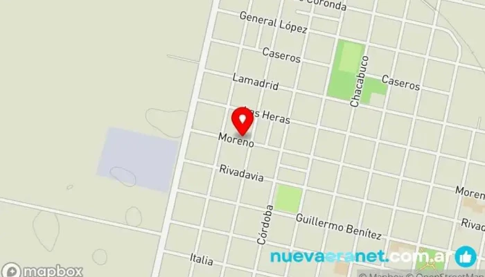 mapa de La Casa De Las Comidas Pizzería en Las Rosas