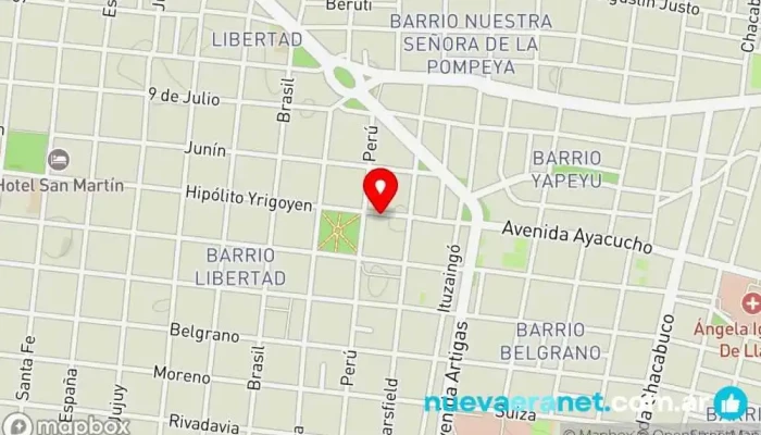 mapa de La Casa de las Pinturas Pinturería en Corrientes