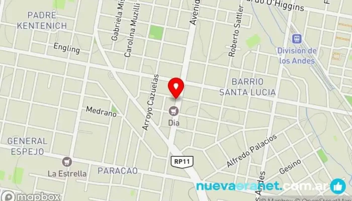 mapa de La Casa De Las Tortas Panadería en Paraná