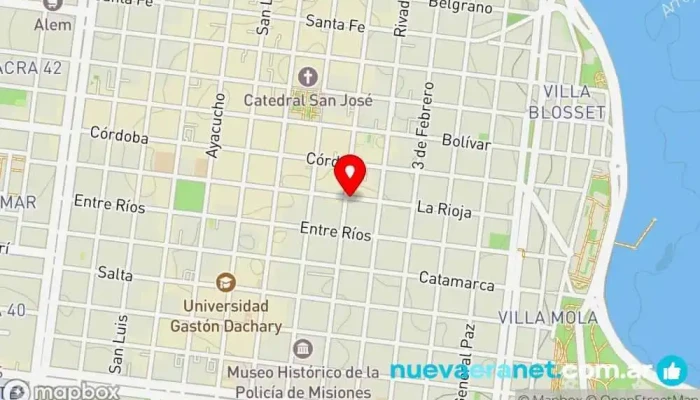 mapa de La Casa de las Velas Tienda de regalos en Posadas