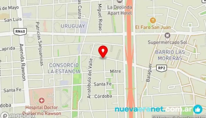 mapa de LA CASA DE LOS AMORTIGUADORES Tienda de repuestos para automóviles en Santa Lucía