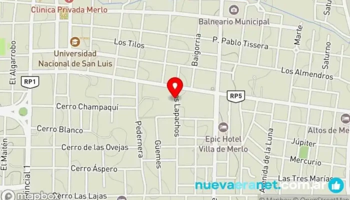 mapa de La Casa de Noemi  en Merlo