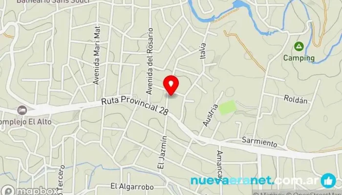 mapa de La Casa de Rocco Tienda de alimentos naturales en Tanti