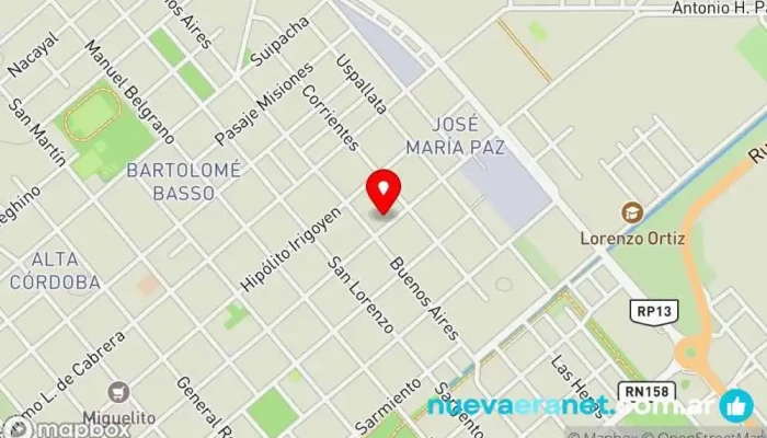 mapa de La Casa del Camión Comercio en Las Varillas