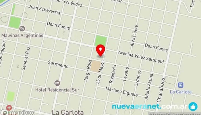 mapa de La Casa del Cilcomotor Comercio en La Carlota