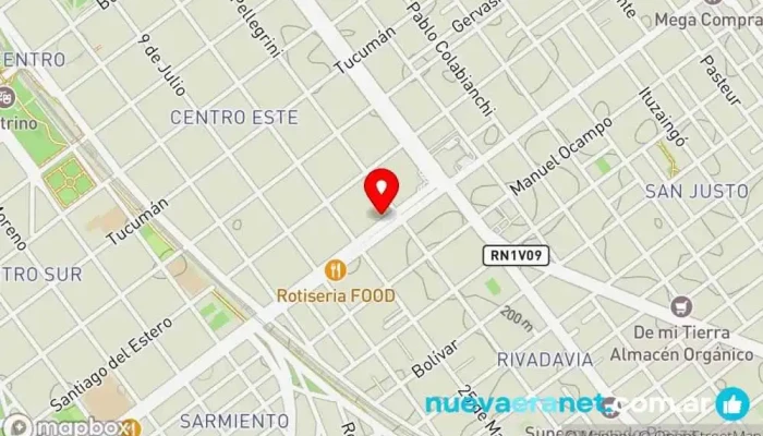 mapa de La Casa del Comercio Despensa, Tienda de artículos de fiesta en Villa María