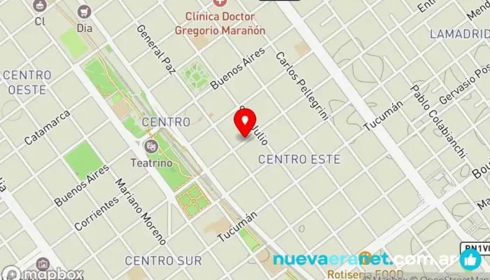 mapa de La Casa del Comercio SRL Comercio en Villa María